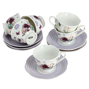 Кофейный набор Lefard, фарфор, 12 предметов 000000000001163159