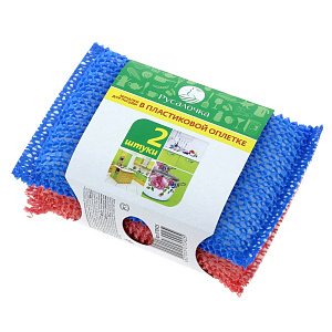 Набор мочалок Русалочка, пластик, поролон, 2 шт. 000000000001137455