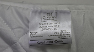 Одеяло евро Экофайбер Сети полиэстер 65г/м2/экофайбер, артикул ОСФД-22 000000000001200925