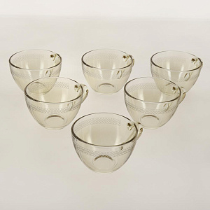 Набор чашек для чая 6шт 20мл ПРОМСИЗ Флирт стекло 000000000001202230