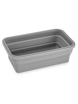 Контейнер складной 1,2л серый силикон 000000000001229069