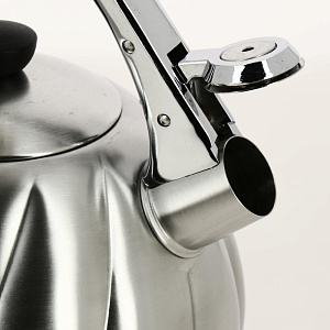 Чайник со свистком 3500мл GUTERWAHL нейлоновая ручка капсульное дно стенки корпуса 0,4мм дно 1,1мм подарочная упаковка нержавеющая сталь 126-18013 000000000001204051