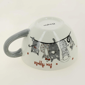 Бульонница 580мл ELRINGTON КОТЫ-ПОВАРЯТА с ручкой подарочная упаковка керамика 000000000001206067