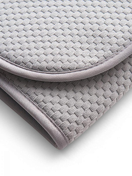 Коврик для сушки посуды 38x51см DE'NASTIA светло-серый микрофибра полиэстер 000000000001182917