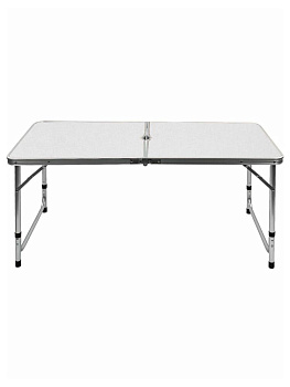 Стол складной со стульями 4шт 120х60х70см / 27,5х32х35см белый металл 000000000001227418