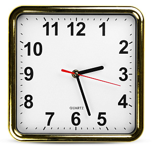 Часы настенные 22см квадратные пластик 000000000001209207