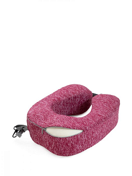 Подушка для путешествий DE'NASTIA 27х24x10см MEMORY (с эффектом памяти) бордовый T600046 000000000001200007