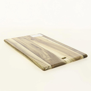 Доска сервировочная 21x33x1,5см DE'NASTIA прямоугольная с узором коричневый дерево 000000000001209748