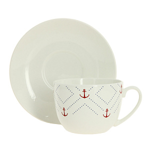 Чайная пара Соната Якорь Кубаньфарфор 000000000001172251