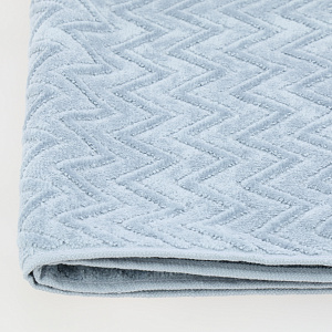 Полотенце махровое 70х130см LUCKY Зигзаг светло-голубой хлопок 100% 000000000001214734