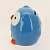 Декоративная копилка Совушка синяя из керамики / 10х8см арт.76555 000000000001195736