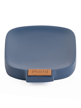 Мыльница DE'NASTIA Джинс эффек синий полирезина 000000000001214356