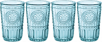 ROMANTIC Набор стаканов 4шт 475мл голубой BORMIOLI ROCCO стекло 000000000001206454