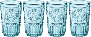 ROMANTIC Набор стаканов 4шт 475мл голубой BORMIOLI ROCCO стекло 000000000001206454