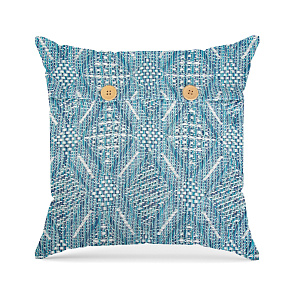 Наволочка декоративная 40х40см LUCKY ROMBO SGTH-MULTI DIAMOND бирюзово-белый хлопок 80%/полиэстер 20% 000000000001218036