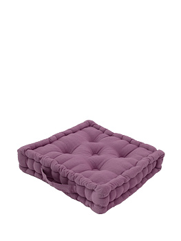 Подушка на стул (пуф) DE'NASTIA 40x40х8см 100%Хлопок лаванда P111160 000000000001199507