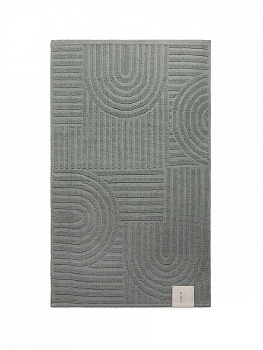 Коврик универсальный 60x100см DE'NASTIA Barbara букле зеленый хлопок 000000000001228485