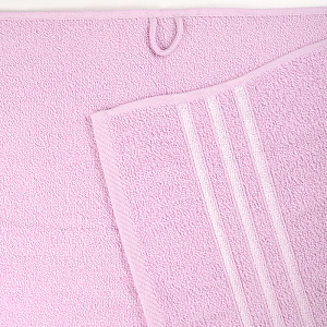 Полотенце махровое 70х130см DINA ME бордюр с 3 полосками сиреневое/лиловое плотность 380гр/м 100%хлопок 000000000001210285