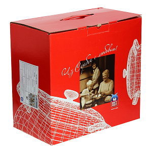 Кастрюля 7,5л Вилладжо металлическая крышка 000000000001067055