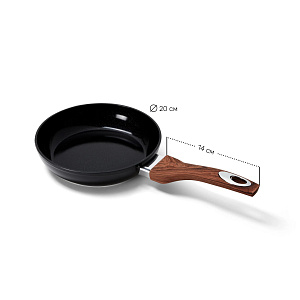 Сковорода 20см PHANTOM CHEF ручка soft touch индукция black 000000000001221184