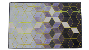 Коврик придверный 50х80см LUCKY Ромбы лаванда/розовый полиэстер 000000000001203630