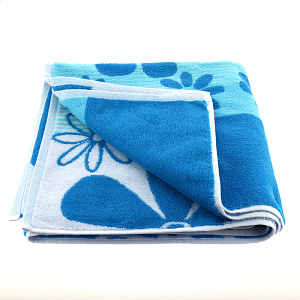 Полотенце махровое Privilea,70*140,100% хл,арт.10С40 Пальмира,бирюзовый.Произ-во Беларусь 000000000001184467