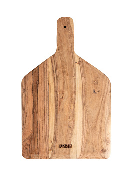 Доска разделочная 25x40x2см DE'NASTIA квадратная с ручкой скошенный край акация 000000000001221810