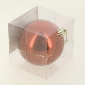 Декоративное украшение Шар 8см MANDARIN золотой пластик 000000000001209393