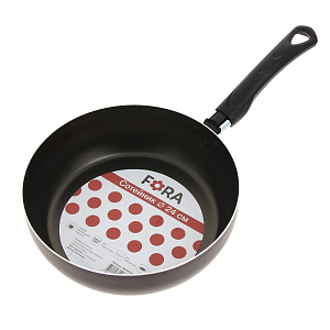 Сотейник 24х7,5см FORA антипригарное покрытие бакелитовая ручка алюминий Сотейник 24х7,5см FORA антипригарное покрытие бакелитовая ручка алюминий 000000000001176489