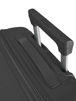 Чемодан на колесах S (36х22х55см) ромб черный PP 000000000001226543