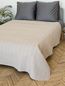 Покрывало 220x240см DE'NASTIA Polka dot бежевый полиэстер 000000000001230721