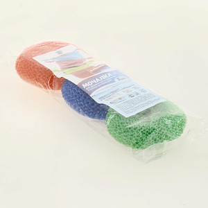 Мочалка 3шт CLEIN SET для мытья посуды 000000000001190823