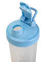 Бутылка для воды (шейкер) 600мл ST спортивная матовая голубой пластик 000000000001229282
