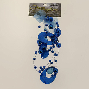 Подвеска декоративная бусины и кольца 20см цвета в ассортименте BH1206 000000000001192750