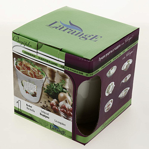 Салатник-ведерко 15х13,9х14,3см LARANGE Квашеная капуста фарфор 000000000001079656