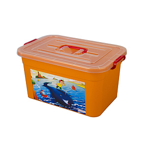 Детский ящик Радуга Полимербыт, 41.5х27х22 см, пластик 000000000001015707