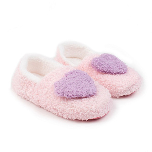 Тапочки женские MINAKU 2-002 светло-розовые/сердце фиолетовое р.36/37 4365378 000000000001200124