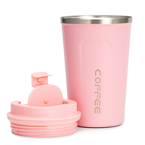 Термокружка 380мл в ассортименте нержавеющая сталь 000000000001213791