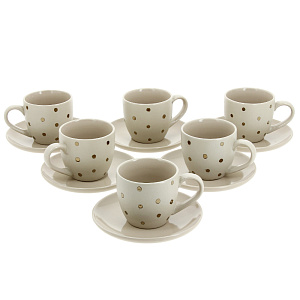 Чайный набор Agness, 220мл, 12 предметов 000000000001166336