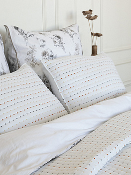 Наволочки декоративные 50x70см 2шт DE'NASTIA Polka dot белый полиэстер 000000000001230729