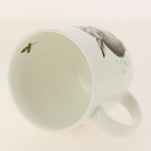 Кружка 380мл PRIORITY Наглая рыжая морда Кролик подарочная упаковкакостяной фарфор 000000000001193677