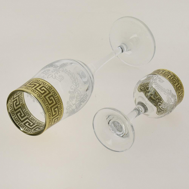 Набор 12 предметов ПРОМСИЗ Барокко (шампанское + водка) стекло 000000000001190660