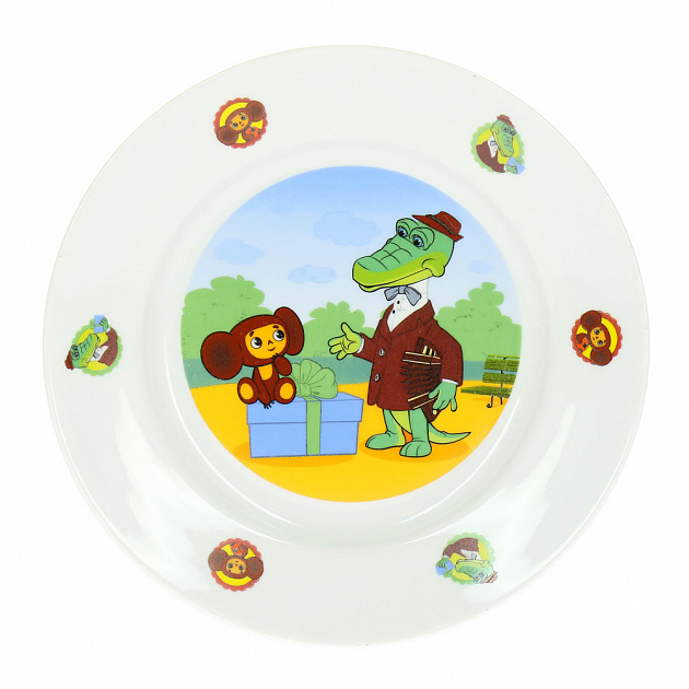 Набор посуды Чебурашка и крокодил Гена Союзмультфильм, фарфор, 3 предмета 000000000001123090