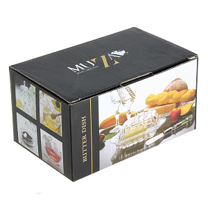 МАСЛЕНКА СТЕКЛЯННАЯ С НОЖОМ.РАЗМЕР=11,17 СМ  (КОР=18ШТ.) 000000000001060804