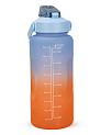 Бутылка для воды 2л  градиент голубой пластик 000000000001228495