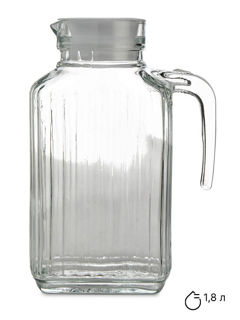 Кувшин 1,8л стекло 000000000001228662