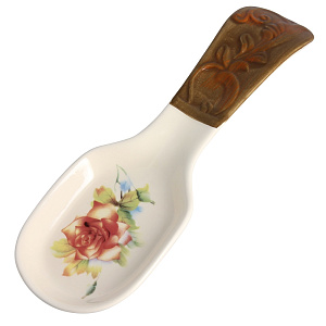 Ложка-подставка Розы Коралл 000000000001119128