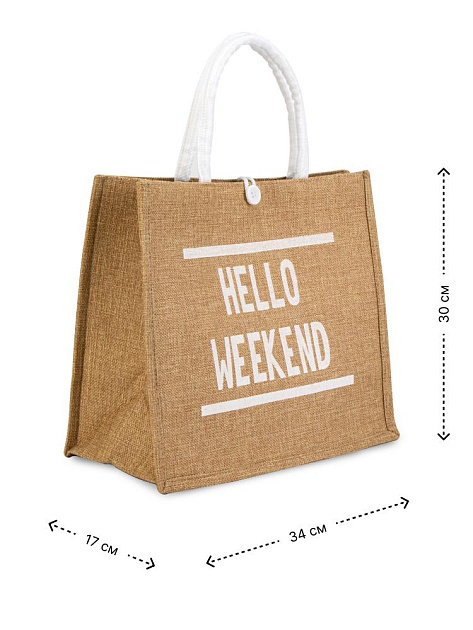 Сумка-тоут 34х30х17см HELLO WEEKEND полиэстер 000000000001227606