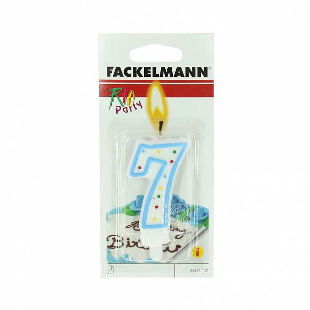 Свеча для торта цифра 7 Rio Fackelmann 000000000001128115