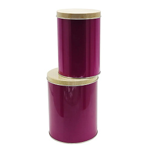 Банка для сыпучих продуктов 1,7л НОВЫЙ АРГУМЕНТ Пурпур жесть 000000000001217530